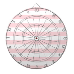 Dartboard Pink White Strip Dartscheibe