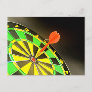 Dartboard Postkarte