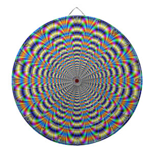 Dartboard Psychedelic Ringed Puls Dartscheibe