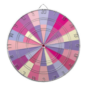 Dartboard-Rosa-lila Pastelle des Mädchens Dartscheibe