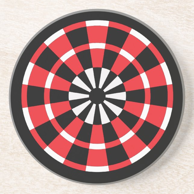 Dartboard Sandstein Untersetzer (Vorne)