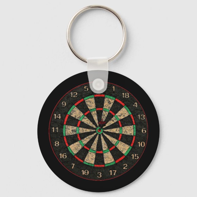 Dartboard-Schlüsselkette Schlüsselanhänger (Vorderseite)