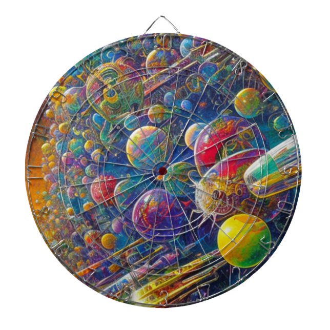 Dartboard Space Race Dartscheibe (vorne)