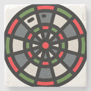 Dartboard Steinuntersetzer