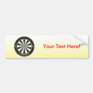 Dartboard u. Pfeile: Modell 3D: Autoaufkleber