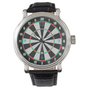 Dartboard-Uhr Armbanduhr