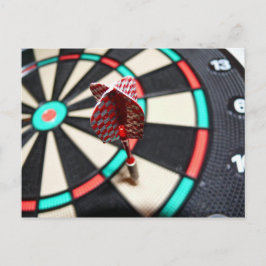 Dartboard und Dart Postkarte