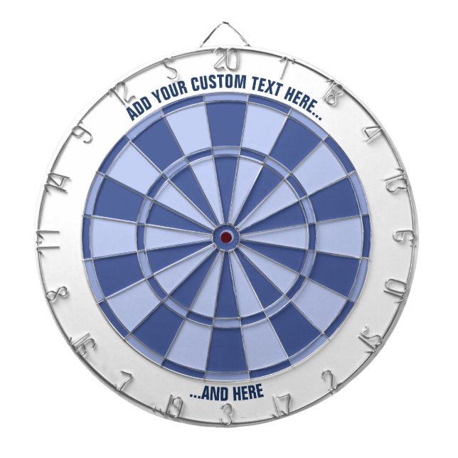 Dartboard von Pastell-Blues mit benutzerdefinierte Dartscheibe (vorne)
