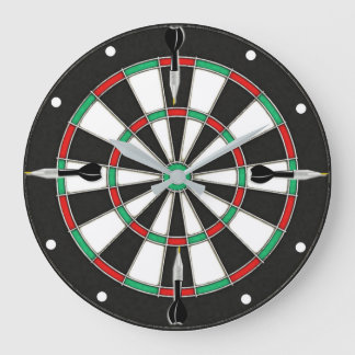 Dartboard Wall Clock Große Wanduhr