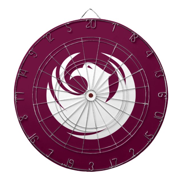 Dartboard with Flag of Phoenix City, Arizona Dartscheibe (vorne)
