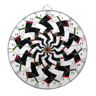 Dartboard Zickzack-Design Dartscheibe