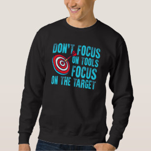 Dartboard-Ziel für einen Dart-Player Sweatshirt