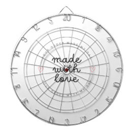 Dartbord Made with Liebe" Premium Dartboard Dartscheibe