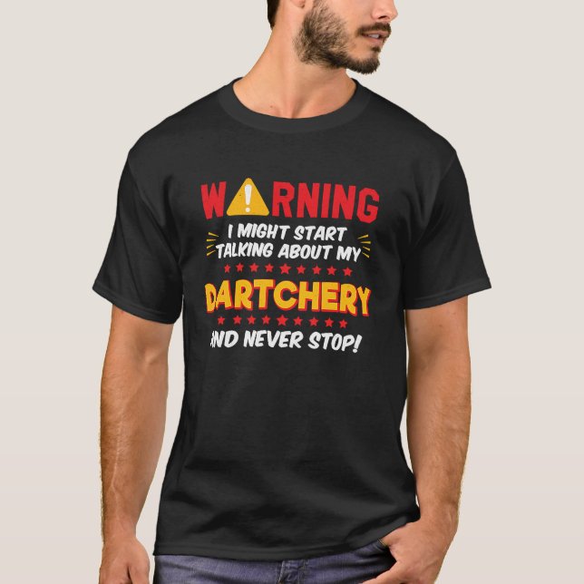 Dartchery Darts and Archery Joke Graphic T-Shirt (Vorderseite)