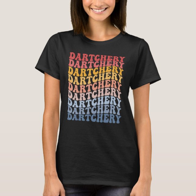 Dartchery Groovy Retro Sports T-Shirt (Vorderseite)