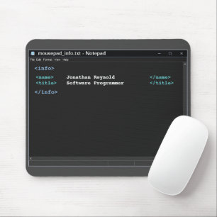 Darter Modus für Computerprogrammierer Editor-Code Mousepad