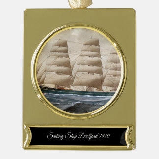 Dartford Sailing 1910 Banner-Ornament Gold