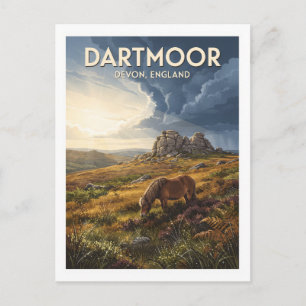 Dartmoor National Park Princetown Vereinigtes Köni Postkarte