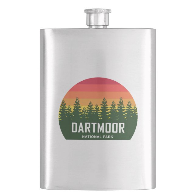 Dartmoor-Nationalpark Flachmann (Vorderseite)
