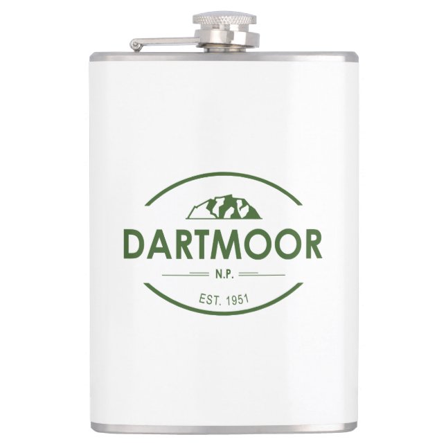 Dartmoor-Nationalpark Flachmann (Vorderseite)