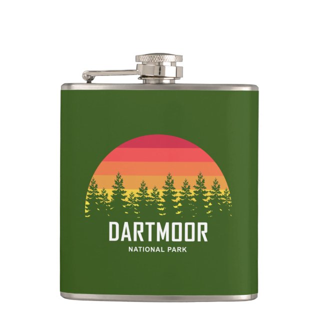 Dartmoor-Nationalpark Flachmann (Vorderseite)