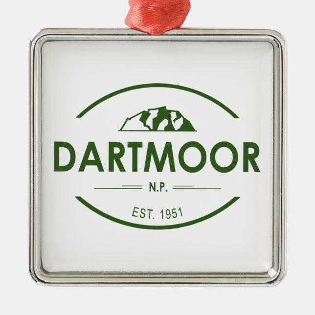 Dartmoor-Nationalpark Ornament Aus Metall (Vorne)