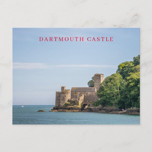 Dartmouth Castle View Postkarte (Vorderseite)