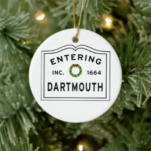 Dartmouth MA Keramik Ornament