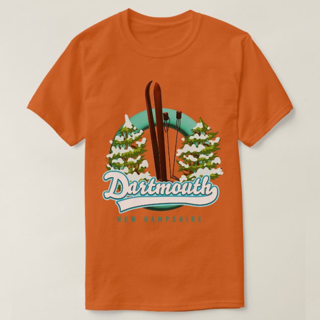 Dartmouth new hampshire ski T-Shirt (Design vorne)