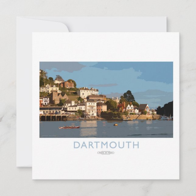 Dartmouth Railposter Feiertagskarte (Vorderseite)