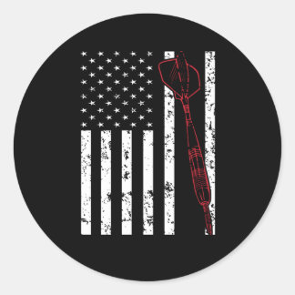 Darts America Flag Darts Throw Colorful 180 Runder Aufkleber