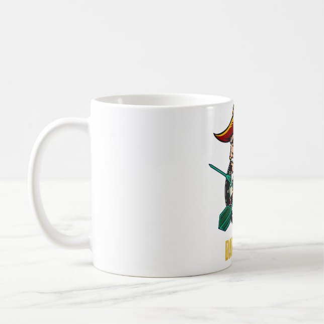Darts Astronauten Weltraumraum Kaffeetasse (Links)