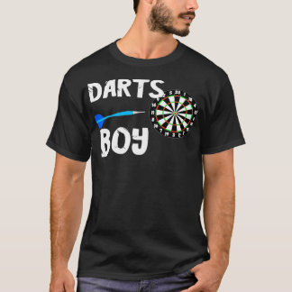 Darts Boy Dart Player Arrow Game Bullseye Board T-Shirt