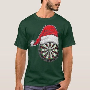 Darts Christmas Weihnachtsmannmütze Funny Gift Dar T-Shirt