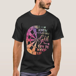 Darts Damen Geschenk Pfeile Feld Team Spielen wie  T-Shirt