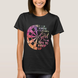 Darts Damen Geschenk Pfeile Feld Team Spielen wie  T-Shirt