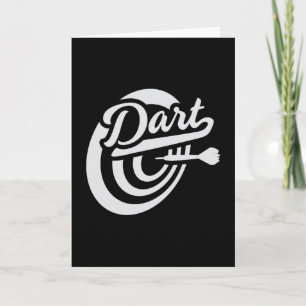 Darts Dart 180 Dartboard Bullseye Arrow Funny Gift Karte