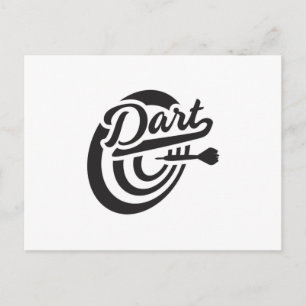 Darts Dart 180 Dartboard Bullseye Arrow Geschenkid Postkarte