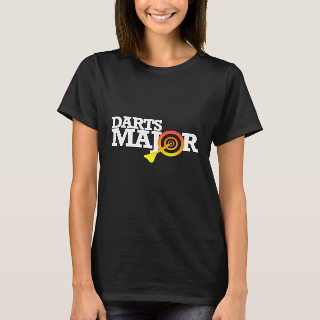 Darts Dart Player Funny Darts Sprichwort T-Shirt (Vorderseite)