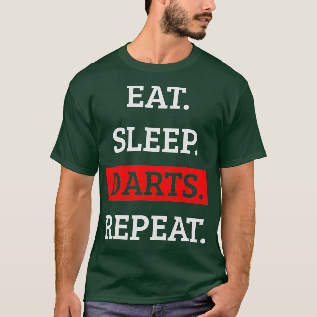 Darts Dart Player Geschenk T-Shirt (Vorderseite)