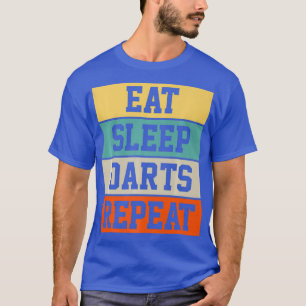 Darts Dart Spieler Retro Lustiges Geschenk Premium T-Shirt