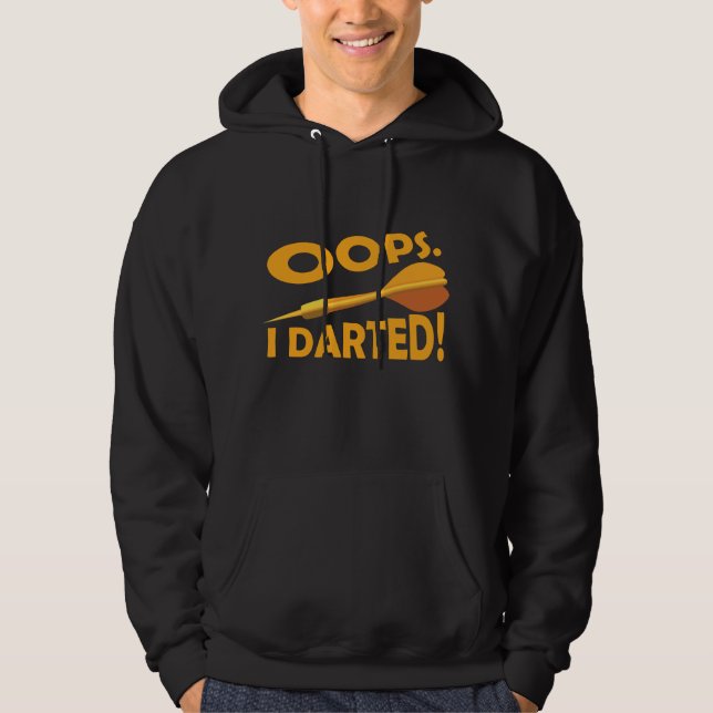Darts Dart wird zu Hoodie (Vorderseite)