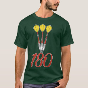 Darts Dartboard Arrow 180 Teammate-Geschenk Premiu T-Shirt