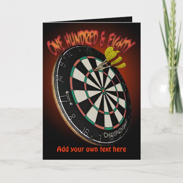 Darts Design Greetings und Notecards Karte (Vorderseite)