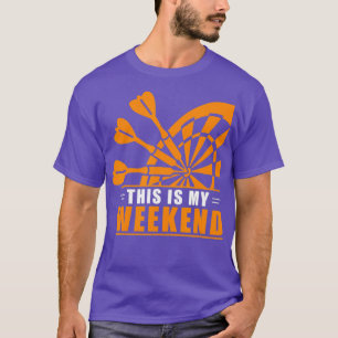 Darts dies ist mein Wochenende Dart Player Dart Lo T-Shirt