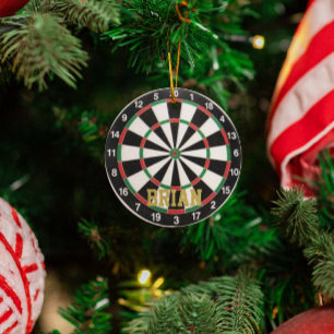 Darts Fan Personalisiert Ornament Aus Metall