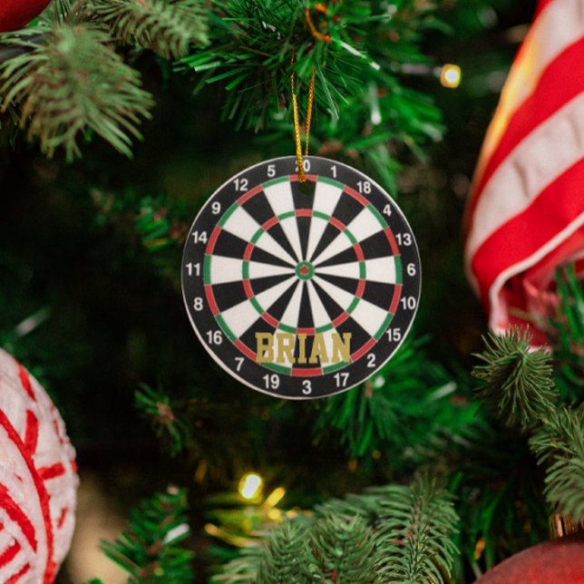 Darts Fan Personalisiert Ornament Aus Metall (Von Creator hochgeladen)