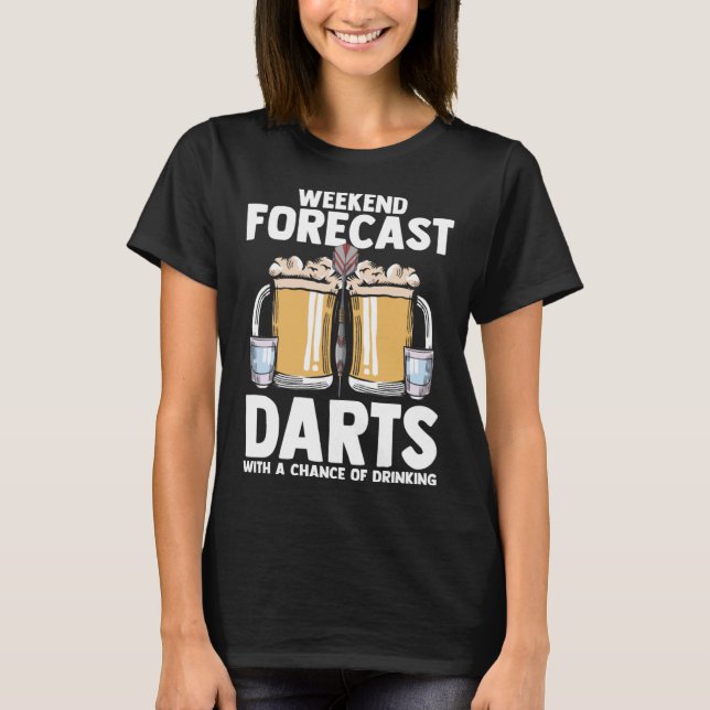 Darts Game Dart Throwing Bullseye Darting Dart Pla T-Shirt (Vorderseite)