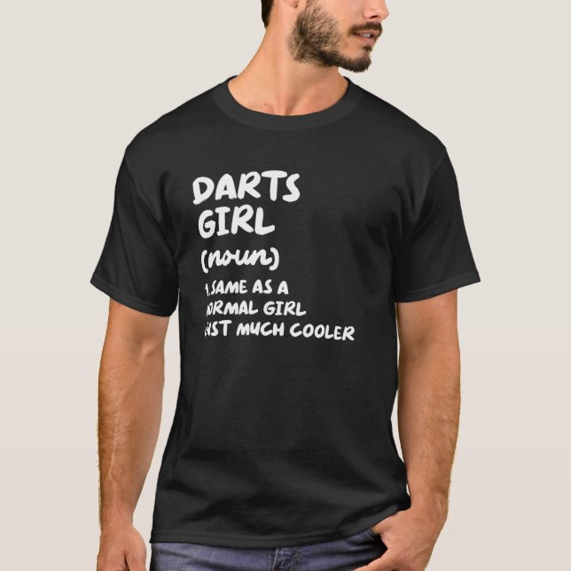 Darts Girl Definition T-Shirt (Vorderseite)