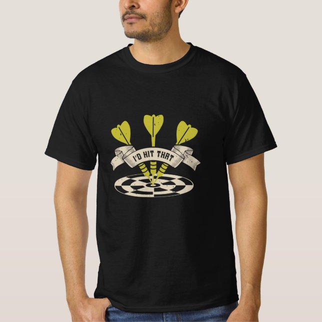 Darts - ich würde das Bullseye treffen T-Shirt (Vorderseite)